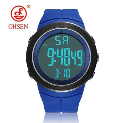 Ψηφιακά ανδρικά ρολόγια Μαύρα 50M Diving Tactical Wristwatch Big Dial Αδιάβροχο ηλεκτρονικά Led Military Clocks Χρονόμετρο συναγερμού