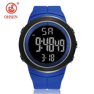 Ψηφιακά ανδρικά ρολόγια Μαύρα 50M Diving Tactical Wristwatch Big Dial Αδιάβροχο ηλεκτρονικά Led Military Clocks Χρονόμετρο συναγερμού