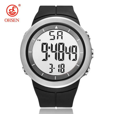 Ψηφιακά ανδρικά ρολόγια Μαύρα 50M Diving Tactical Wristwatch Big Dial Αδιάβροχο ηλεκτρονικά Led Military Clocks Χρονόμετρο συναγερμού