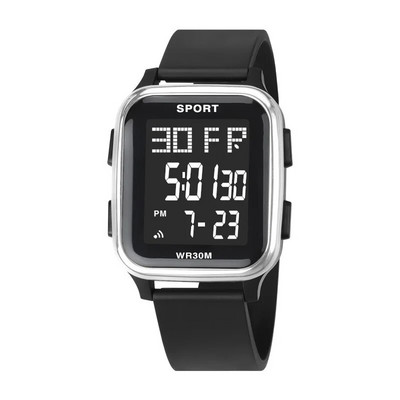 YIKAZE Sports Ανδρικό Ρολόι 3Bar Αδιάβροχο Ημερολόγιο Αντίστροφη μέτρηση LED Ηλεκτρονικά ρολόγια χειρός Ρολόι Ψηφιακό Ρολόι Ανδρικό Φοιτητικό Παιδικό