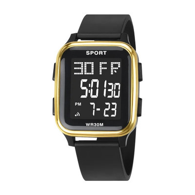 YIKAZE Sports Ανδρικό Ρολόι 3Bar Αδιάβροχο Ημερολόγιο Αντίστροφη μέτρηση LED Ηλεκτρονικά ρολόγια χειρός Ρολόι Ψηφιακό Ρολόι Ανδρικό Φοιτητικό Παιδικό