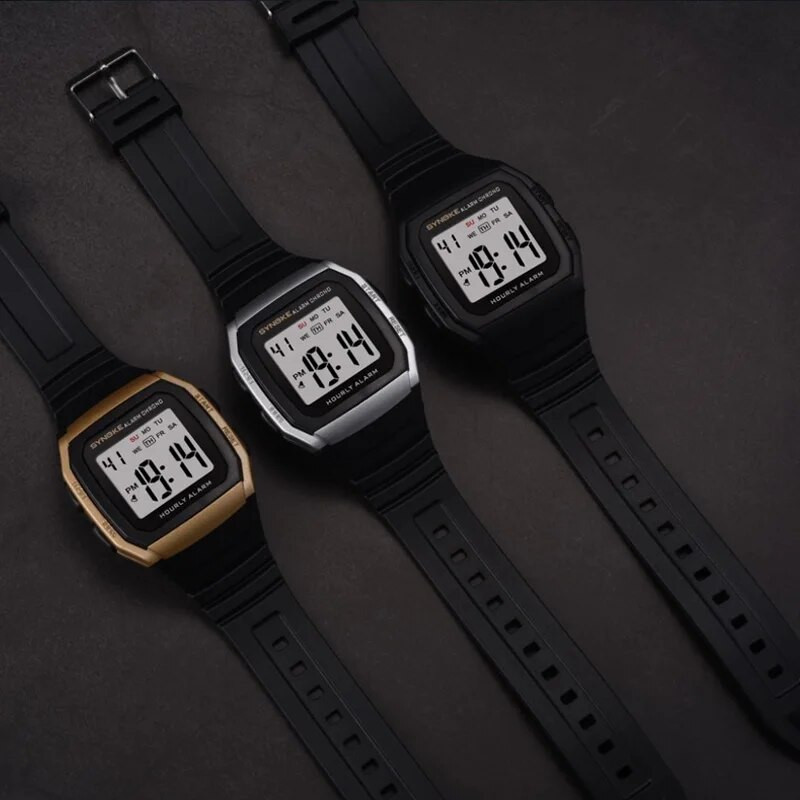 SYNOKE must digikell meestele LED helendav kronograafi käekellad nädala äratus elektrooniline kell reloj hombre klassikaline käekell