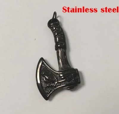 NORSE JEWELRY VIKING KAKLAPAS BJORN AX PANDANT SKANDINAVIJAS BATTLE AXE VIKINGS JEWELS
