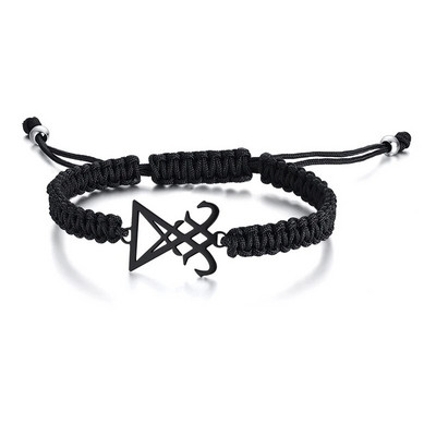 DEMON SIDE OF LUCIFER SATANIC BIJUTERIE SIGIL SIMBOLUL DE CHORONZON PENDANT COLIER ÎN BLACK GOTHIC PAGAN SATAN UNISEX BIJUTERS