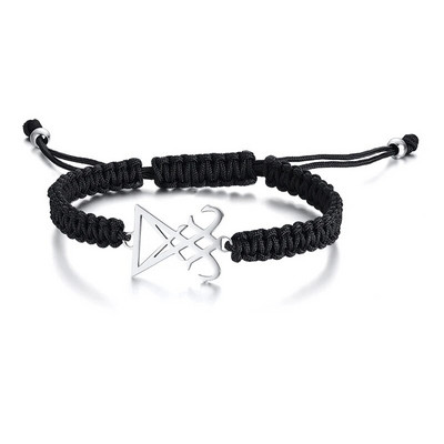 DEMON SIDE OF LUCIFER SATANIC BIJUTERIE SIGIL SIMBOLUL DE CHORONZON PENDANT COLIER ÎN BLACK GOTHIC PAGAN SATAN UNISEX BIJUTERS
