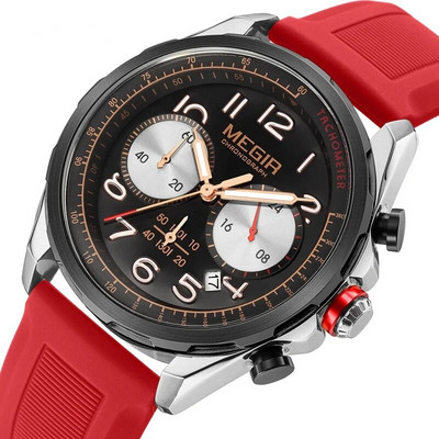 Sportinis chronografas vyriškas laikrodis daugiafunkcis vandeniui atsparus madingas šviečiantis vyriškas laikrodžiai Prabangūs pasimatymo kvarciniai rankiniai laikrodžiai