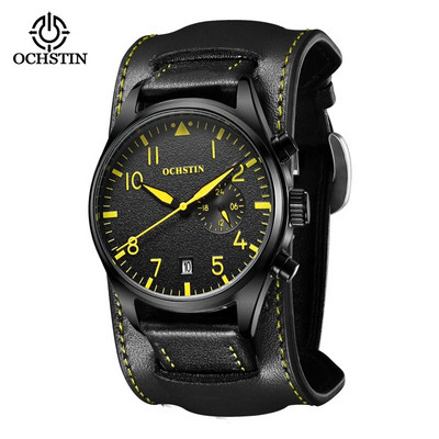 OCHSTIN uus käsitööseeria vabaaja mood, lihtne veekindel kvartsliikumisega multifunktsionaalne helendav meeste kvartskell