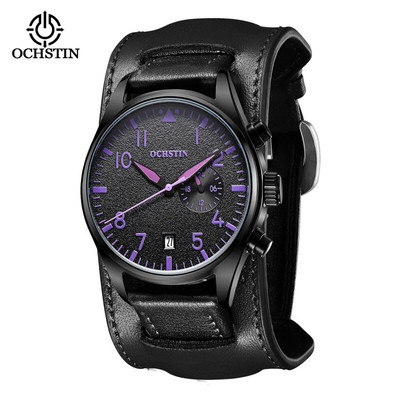OCHSTIN uus käsitööseeria vabaaja mood, lihtne veekindel kvartsliikumisega multifunktsionaalne helendav meeste kvartskell