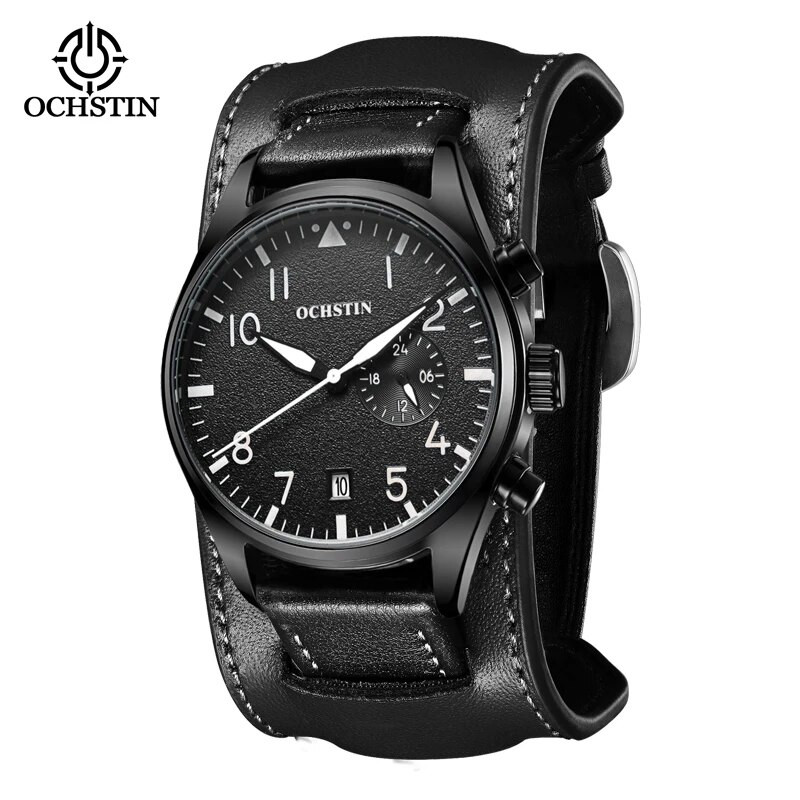 OCHSTIN uus käsitööseeria vabaaja mood, lihtne veekindel kvartsliikumisega multifunktsionaalne helendav meeste kvartskell