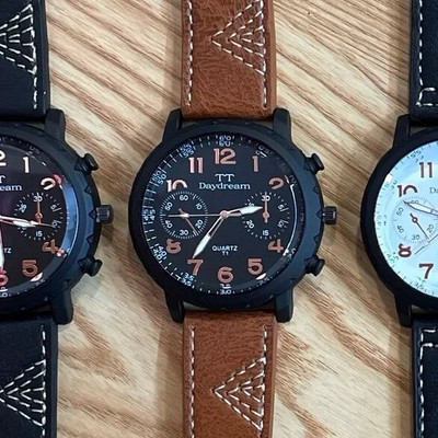 Didelio ciferblato vyriškas verslo sporto laikrodis, diržinis kvarcinis laikrodis Minimalistinis skaitmeninis trendas Vakarų Europos rankinis laikrodis Reloj Hombre