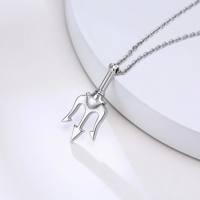 „Vnox“ stilingi „Neptūno“ pakabukai su trišakiu kaklo papuošalu vyrams, moterims, „Hip Hop“ nerūdijančio plieno Statement jūros karoliai „Rock Punk“ aksesuaras