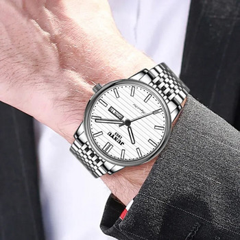 Модни мъжки часовници JUNYU Банкетни бизнес часовници с автоматичен механизъм Двоен календар с дата Ръчен часовник Луксозни часовници