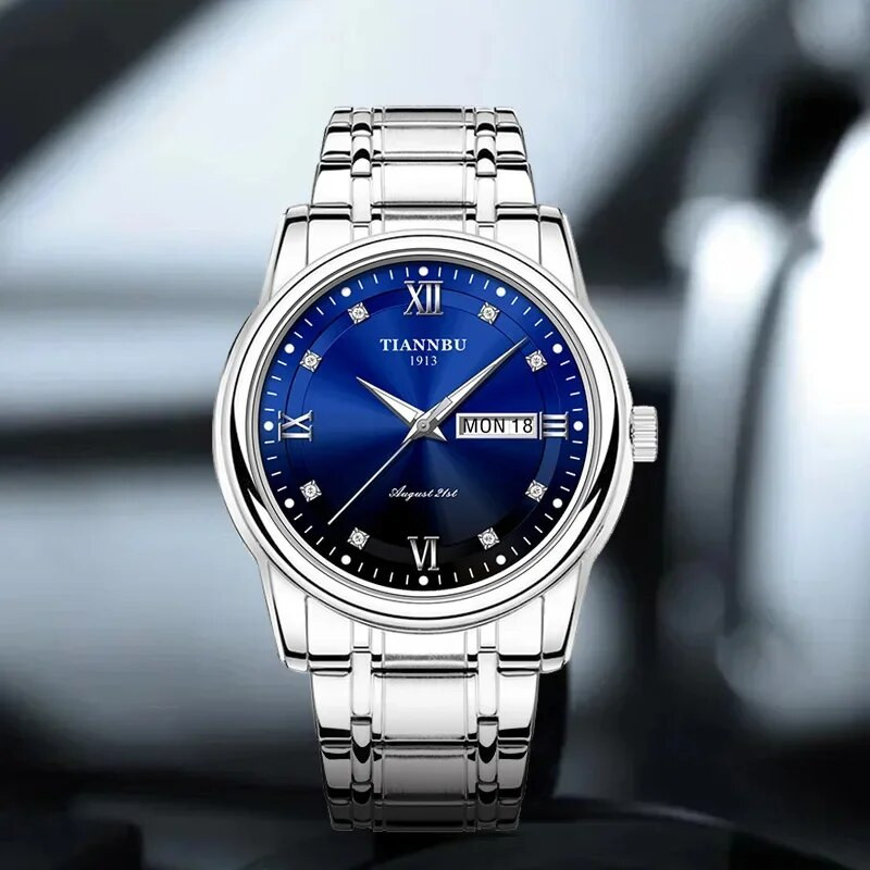 JUNYU klassikaline meeste käekell äri automaatsed käekellad kalender helendavad käekellad veekindlad kvartsist meeste käekellad