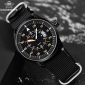 ADDIESDIVE sportlik meeste kvartskell ümmargune kõvaketas sihverplaadi aken nailonrihm 50M sukeldumisveekindlad käekellad Relogio Masculino