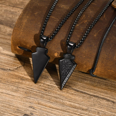 Norra Viking Arrow meeste kaelakeed, veekindlast roostevabast terasest vintage originaal ruuni amulett ripatskrae talisman kingituseks ehted