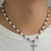 Punk meeste pärlikivist ketist ripats kaelakee Hiphop roostevabast terasest rant meestele Cool Thing rock trendi moeehted