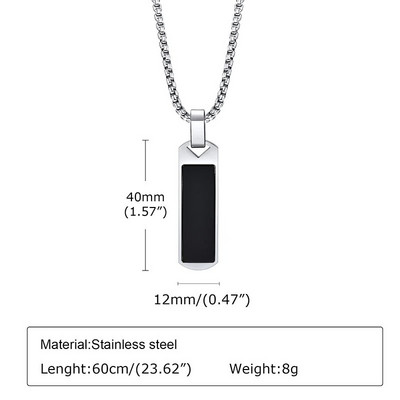 Uus 2023. aastal Trend Meeste baarist ripats kaelakee punk-ahhaatkivist roostevabast terasest kaelakett meestele vabaaja lahedad moeehted