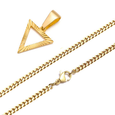 Vyriški pakabukas karoliai, paauksuotas reljefinis spinduliavimo apvalus disko pakabukas, nerūdijančio plieno "Sunburst" žavūs karoliai