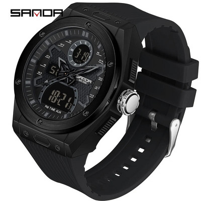 SANDA parima kaubamärgiga meeste spordikellad Moodne kvartskell Meeste veekindel käekell meestele Kell Relogios Masculino 3138