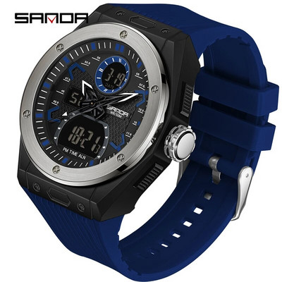 SANDA parima kaubamärgiga meeste spordikellad Moodne kvartskell Meeste veekindel käekell meestele Kell Relogios Masculino 3138