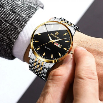Моден часовник мъжки топ марка луксозен водоустойчив светещ ръчен часовник мъжки спортни кварцови часовници дата седмица