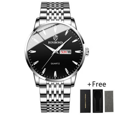 Madingi vyriški laikrodžiai Prabangūs prabangūs vandeniui atsparūs šviečiantys rankiniai vyriški sportiniai kvarciniai laikrodžiai data savaitė