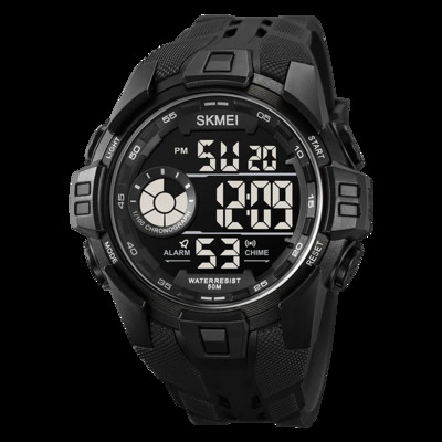 SKMEI Jaapani digitaalne liikumise stopper Spordikellad meeste vabaaja taustavalgustusega ekraan 5 baari veekindel käekell kuupäeva äratuskell