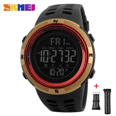 SKMEI 1251 Ceasuri multifuncționale Ceas cu alarmă Chrono 5Bar Ceas digital impermeabil reloj hombre Ceas sport în aer liber Bărbați