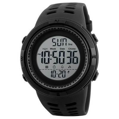 SKMEI 1251 Ceasuri multifuncționale Ceas cu alarmă Chrono 5Bar Ceas digital impermeabil reloj hombre Ceas sport în aer liber Bărbați