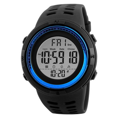 SKMEI 1251 Ceasuri multifuncționale Ceas cu alarmă Chrono 5Bar Ceas digital impermeabil reloj hombre Ceas sport în aer liber Bărbați