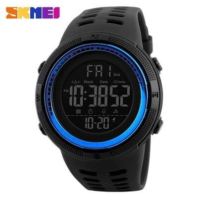 SKMEI 1251 Ceasuri multifuncționale Ceas cu alarmă Chrono 5Bar Ceas digital impermeabil reloj hombre Ceas sport în aer liber Bărbați
