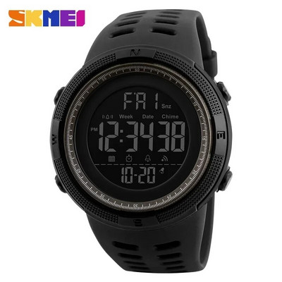 SKMEI 1251 Ceasuri multifuncționale Ceas cu alarmă Chrono 5Bar Ceas digital impermeabil reloj hombre Ceas sport în aer liber Bărbați