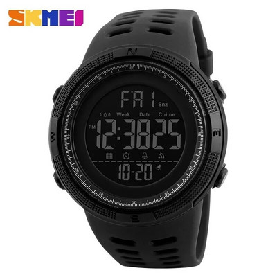 SKMEI 1251 Ceasuri multifuncționale Ceas cu alarmă Chrono 5Bar Ceas digital impermeabil reloj hombre Ceas sport în aer liber Bărbați