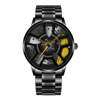 Spordikellad Meeste Kvartsist vabaaja käekellad Loominguline 3D Sport Veljega rattaga käekell Automood Kvaliteetne meeste käekell
