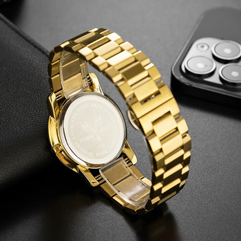 Часовник UTHAI W80 за мъже Марка Луксозен златен класически ултра тънък мъжки часовник Бизнес водоустойчив моден кварцов ръчен часовник