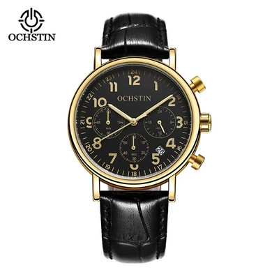 Ochstinprominente celebrity series personality απλό ρολόι πολυλειτουργικό quartz κίνηση αδιάβροχο ανδρικό ρολόι χαλαζία