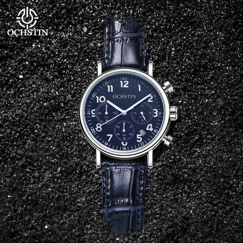 Ochstinprominente celebrity series personality απλό ρολόι πολυλειτουργικό quartz κίνηση αδιάβροχο ανδρικό ρολόι χαλαζία