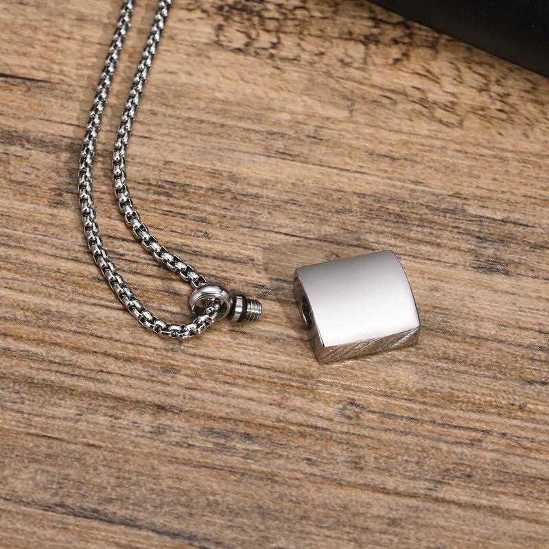 Tuhakast ripats Ehted Lemmiklooma urn tuhastamise mälestusmärk roostevabast terasest meene Avatav tuhahoidja keti kaelakee