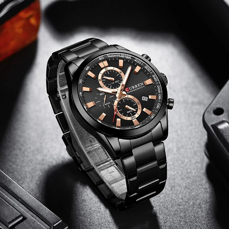 Curren Γνήσια αδιάβροχα ανδρικά ρολόγια Πολυτελές ρολόι χαλαζία Business Elegant ανδρικό ρολόι χειρός υψηλής ποιότητας Δώρο για άνδρες