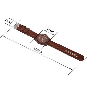 Kegllect Ανδρικό ρολόι με υφαντό λουρί από νάιλον μόδα Ελβετικά ρολόγια