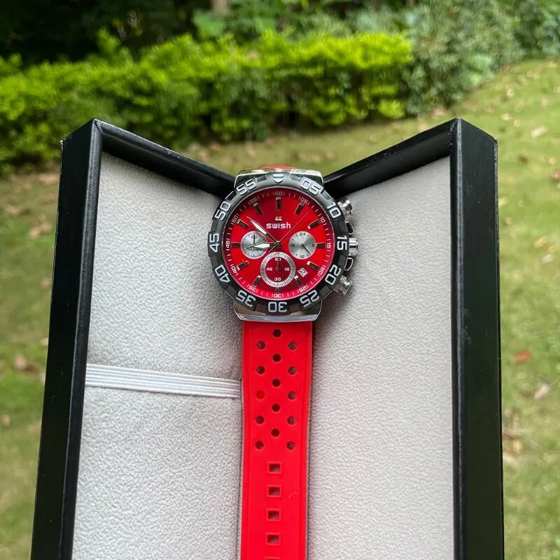 Sportinis rankinis laikrodis Chronografas Laikrodis Vyriškas Vandeniui Neperšlampamas Karinis Laikrodis Kalendorius Šviečiantis Laikrodžiai Kasdieniai madingi Kvarciniai rankiniai laikrodžiai