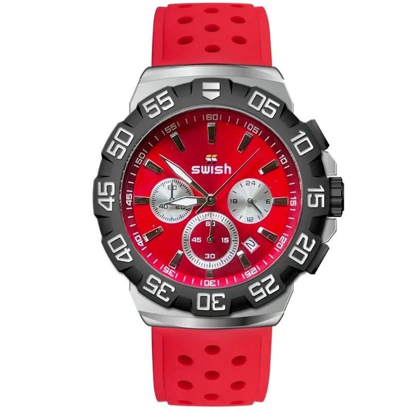 Sportinis rankinis laikrodis Chronografas Laikrodis Vyriškas Vandeniui Neperšlampamas Karinis Laikrodis Kalendorius Šviečiantis Laikrodžiai Kasdieniai madingi Kvarciniai rankiniai laikrodžiai