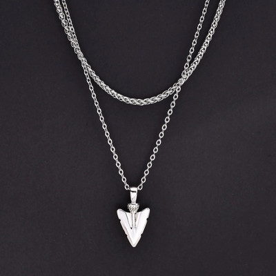 Vnoxi kihilised kaelakeed meestele, roostevabast terasest etniline nooleripats, köis Kuuba kast-kettkrae, vabaaja vintage meeste ehted