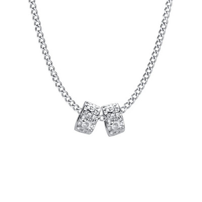 Stilingi vyriški karoliukai „Choker“ karoliai, vandeniui atsparus nerūdijančio plieno veganiškas karoliukų papuošalas su apykakle, dovana vaikinui vyrui tėčiui jam