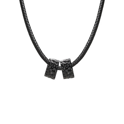 Stilingi vyriški karoliukai „Choker“ karoliai, vandeniui atsparus nerūdijančio plieno veganiškas karoliukų papuošalas su apykakle, dovana vaikinui vyrui tėčiui jam