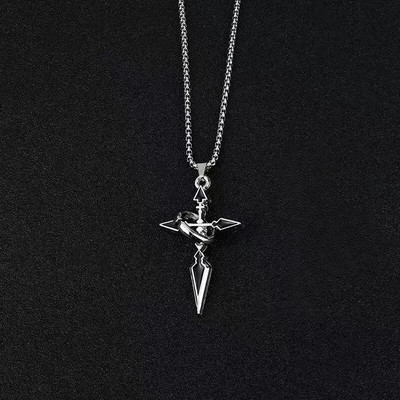 Colier din dinți de lup Accesorii de modă pentru bărbați Design avansat Sense pandantiv pentru grupuri mici INS High Street Fashion Brand Versatil