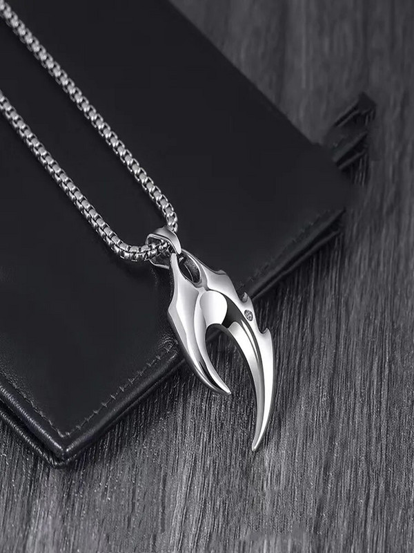 Wolf Teeth kaelakee Meeste moeaksessuaarid Täiustatud disain Sense Small Group Ripats INS High Street Moebränd Mitmekülgne