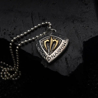 Rafinat Retro Creativ Poseidon Trident Colier pandantiv din aliaj Bărbați dominator Zilnic Petrecere Locomotivă Rock Accesorii Cadou