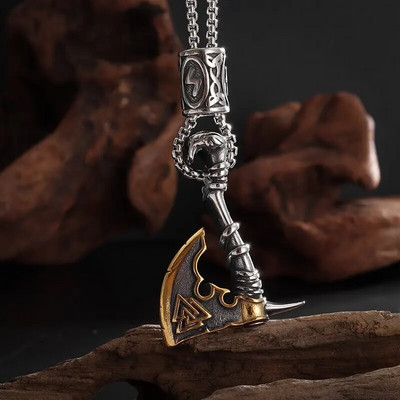 Rafinat Retro Creativ Poseidon Trident Colier pandantiv din aliaj Bărbați dominator Zilnic Petrecere Locomotivă Rock Accesorii Cadou