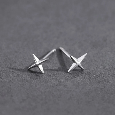 Punk Small Cross Stud σκουλαρίκια για εφήβους Ear Piercing Star σκουλαρίκια Γυναικεία Ανδρικά Pierced Ασυνήθιστα Σκουλαρίκια Party Κοσμήματα